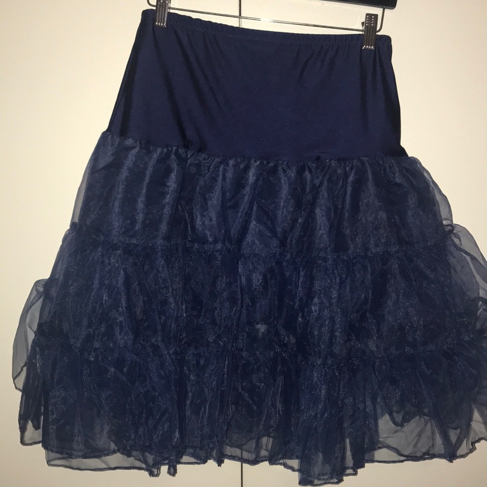 Plus Size Navy Petticoat